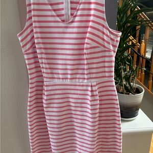 Old Navy Pink and White Striped Mini Dress